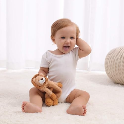 Apricot Lamb Yellow Lion Security Blanket 10 Inches