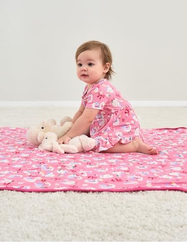 EASWEET Baby Blanket - Leopard Tan 47x47 Soft Stretchy Quilt