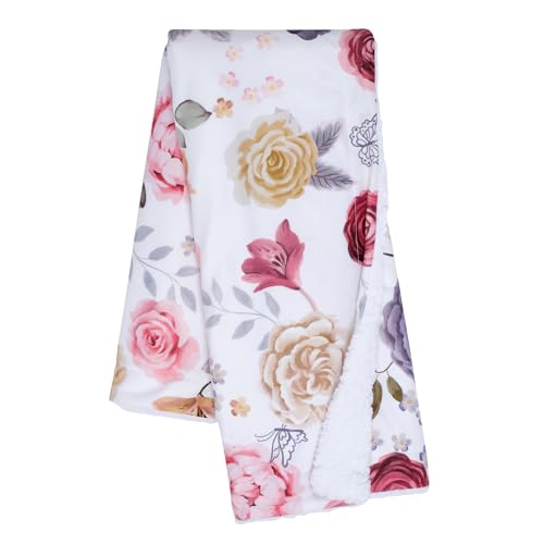 Lambs Ivy Secret Garden Ultra-Soft Fleece Baby Blanket