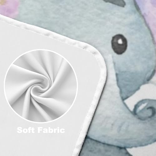Deven Purple Elephant Cooling Blanket for Toddler