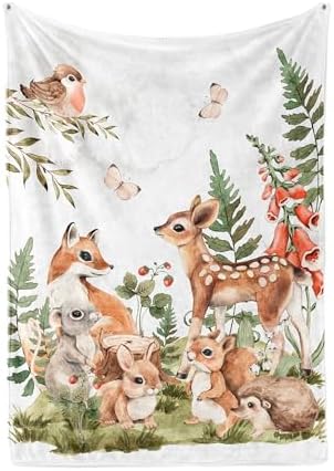 Unique Woodland Ultra Soft Fleece Baby Blanket 30x40in 1