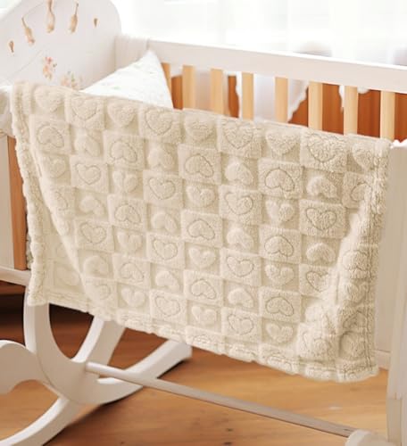 Yagle Mate 2 Pcs Cream White Small Blanket for Kids 1