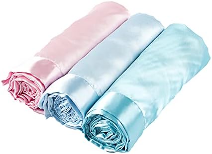 Heavens Cuddles Double Sided Satin Baby Blanket Seafoam 48x36