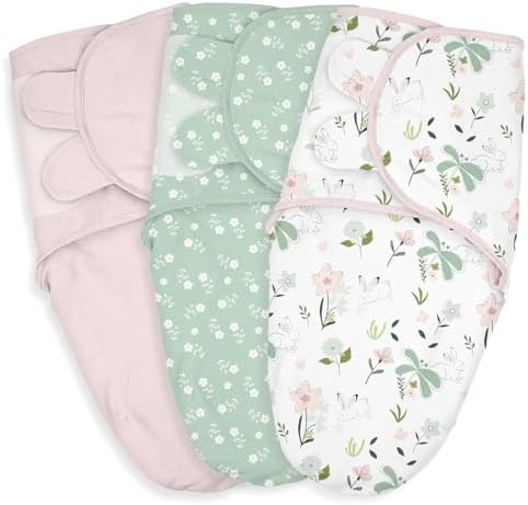 LYRICHOM Baby Swaddle Sacks 3-Pack Organic Cotton