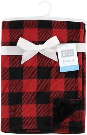 Hudson Baby Unisex Plush Blanket Buffalo Plaid One Size
