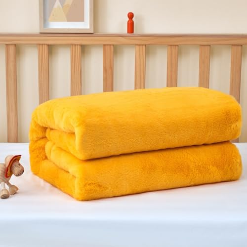 Byourbed Love Thick Chunky Bunny Baby Blanket Saffron Oranges