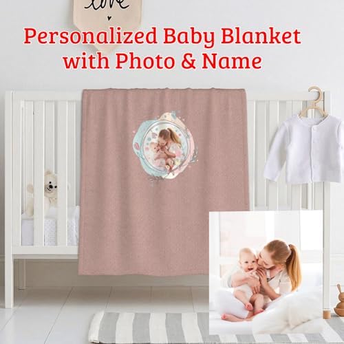Custom Baby Blanket with Name and Photo
