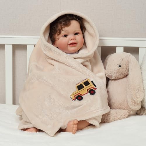 CREVENT 30X40 Jeep Baby Blanket for Girls Boys Infants Toddlers