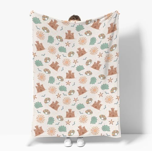 Boho Beach Baby Blankets for Boy Girl 40x50inch Flannel