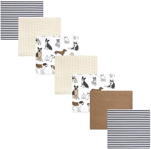 Luvable Friends Hudson Baby Flannel Receiving Blankets 7pk 7