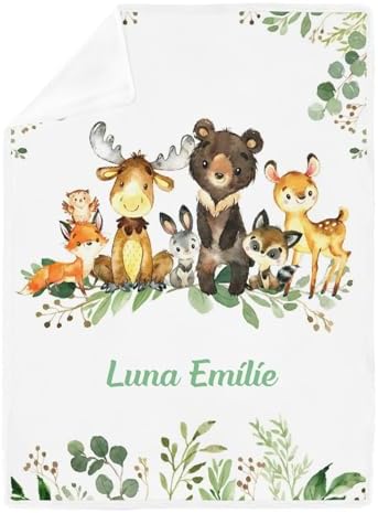 Deven Greenery Jungle Animals Cooling Blanket for Toddler