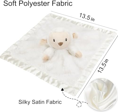 BEILIMU Baby Security Blanket 135 Inch Cute Lamb Plush Snuggle Toy