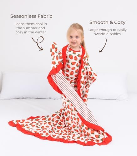 DREAMHALO 50x50 Baby Blanket Strawberry