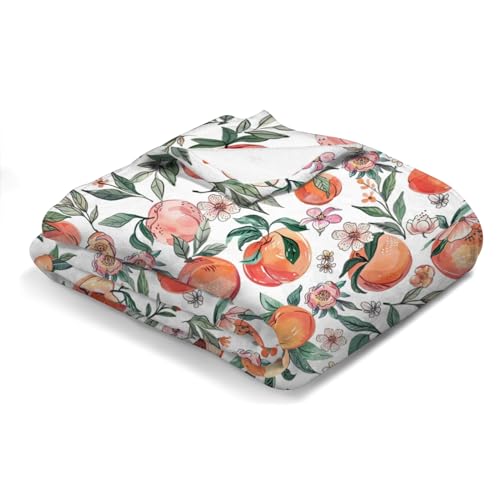 Hwmmbh Vintage Peach Flannel Baby Blanket 60x80