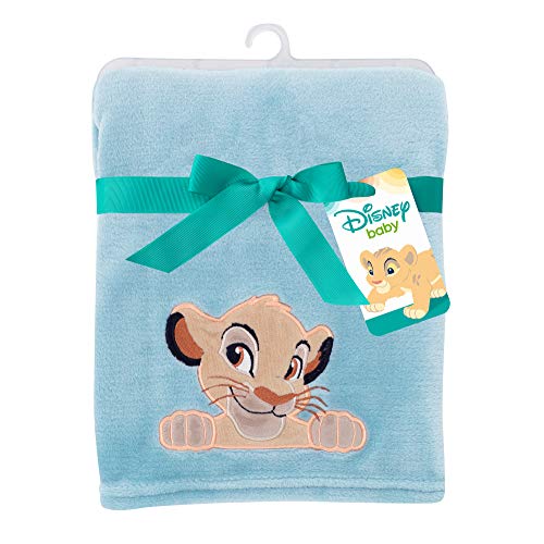 Lambs Ivy Lion King Adventure Baby Blanket Blue 30x40 Inch