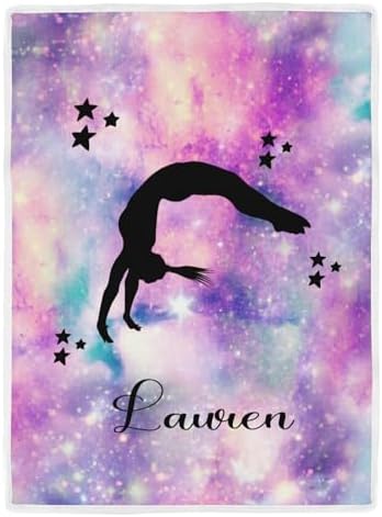 Deven Girl Gymnast Stars Cool Blanket for Toddler