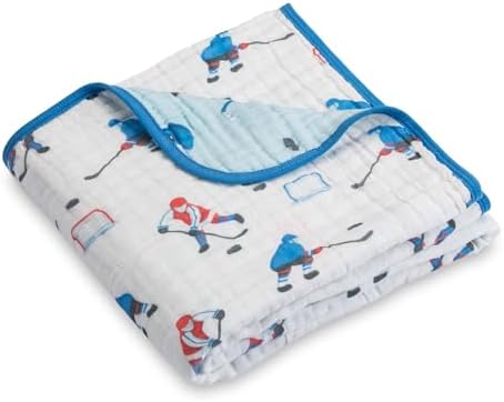LollyBanks Ice Hockey Muslin Blanket 6-Layer