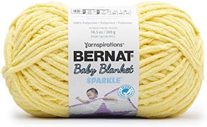 Bernat Baby Blanket Sparkle Yarn - Sunshine