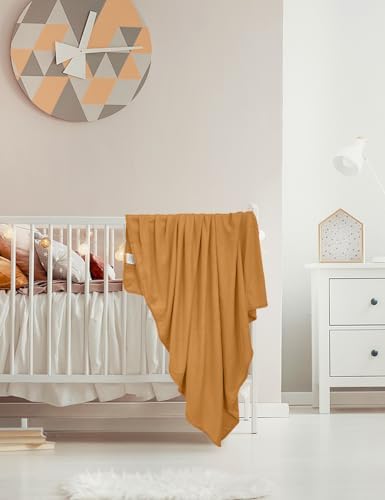 ZURLEFY Stretchy Baby Swaddle Blanket and Matching Hat Set