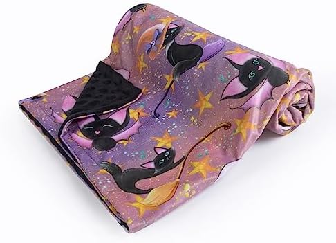 Donsonny Halloween Bat Baby Blanket Soft Minky