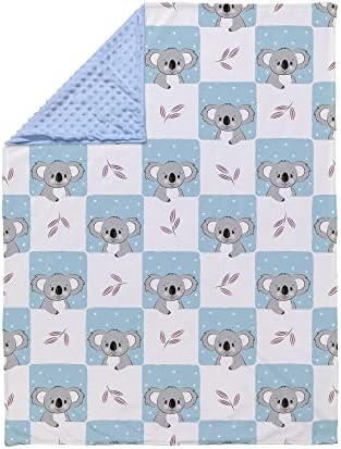 DUISE Koala Bear Baby Blanket Soft Plush Dot