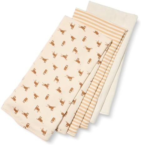 Amazon Essentials Baby Girls Swaddle Blankets Pack of 3