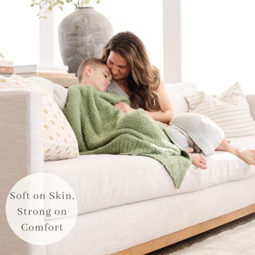 SARANONI Bamboni Luxury Baby Blanket - Olive 30 x 40