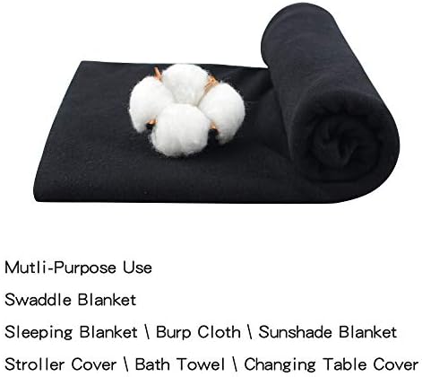 PESAAT Cotton Baby Swaddle Hat Set for Newborns