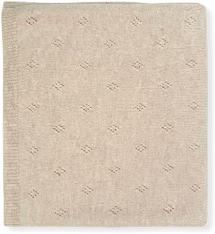 JetBo BABY Cashmere Blanket Pointelle Brown Sugar 32x40 1