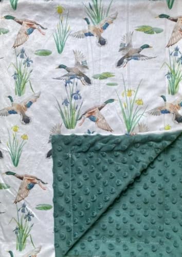 Super Soft Baby Blanket Double Layer Minky with Dotted Backing 30x40 Inch