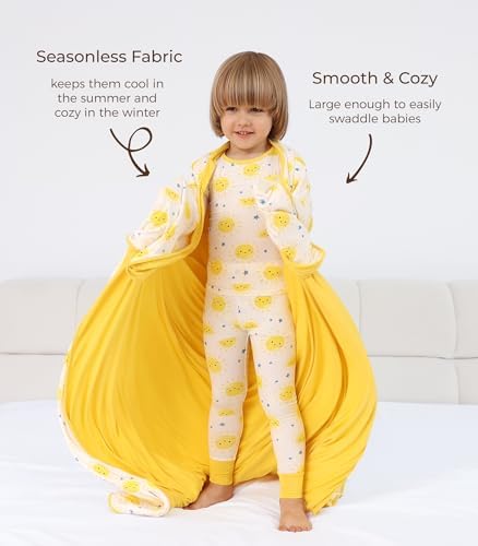 DREAMHALO Bamboo Stretchy Baby Blanket 50x50