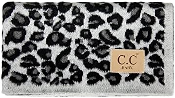 Funky Junque Leopard Print Baby Blanket Ivory 30x35in