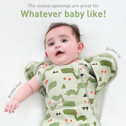 Knirose Swaddle Blanket Sleep Sack 2 Packs with Arms Up Design