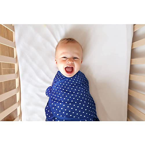 Bubble Bear 3 Pack Baby Swaddle 0-3 Months Blue