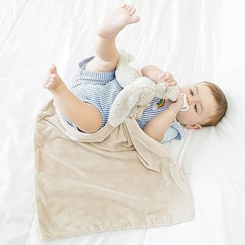 Baby Bunny Lovey Security Blanket for Newborns and Toddlers