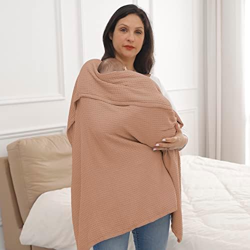 Kloovete 36 x 40 Inch Cooling Waffle Weave Blanket