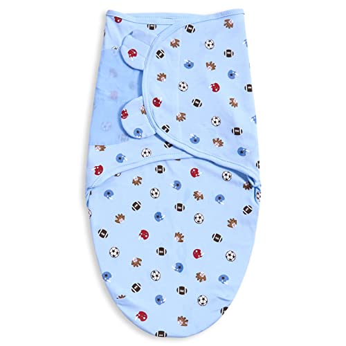 Bubble Bear 3 Pack Baby Swaddle 0-3 Months Blue
