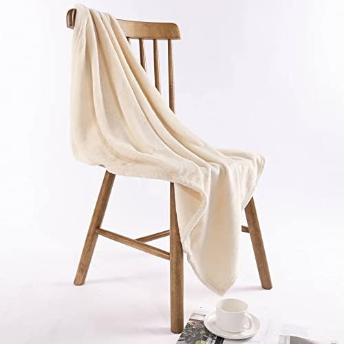 NANPIPER Super Soft Fleece Baby Blanket 30x40 Beige
