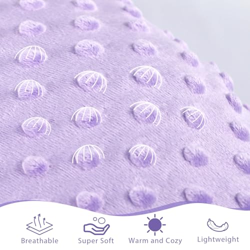 Man Fai Sky Baby Blanket for Girls 30x40 Inch Purple