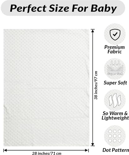 Threadart Personalized Embroidery Minky Blanket for Baby