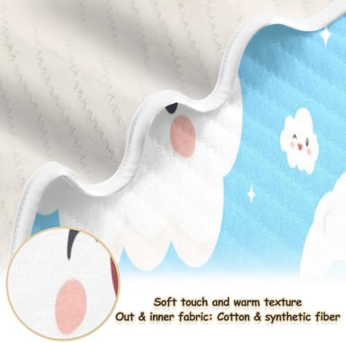 YJMYDDZ Unisex Baby Blanket Cloud Design 30x40 Inch