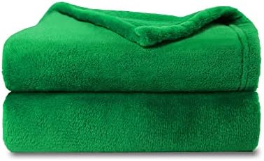 NANPIPER Baby Blanket - Super Soft Fleece Plush Lightweight Microfiber Throw 30x40 Emerald Green