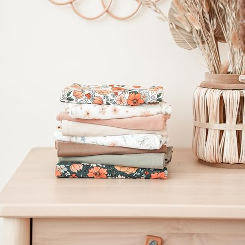 Konssy Baby Girl Swaddle Blanket Set with Headband and Beanie 1