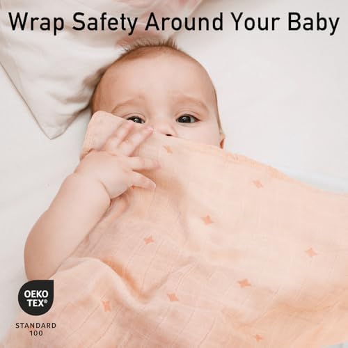 GLLQUEN BABY Swaddle Blanket 6 Pack Sun Pattern