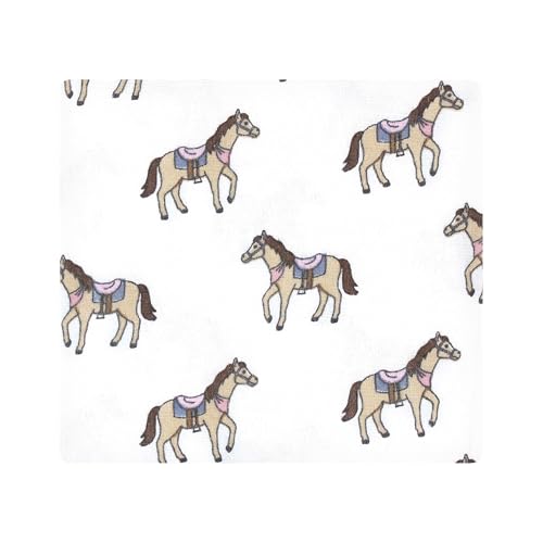 Hudson Baby Unisex Flannel Receiving Blankets 7-Pack Bundle Cowgirl