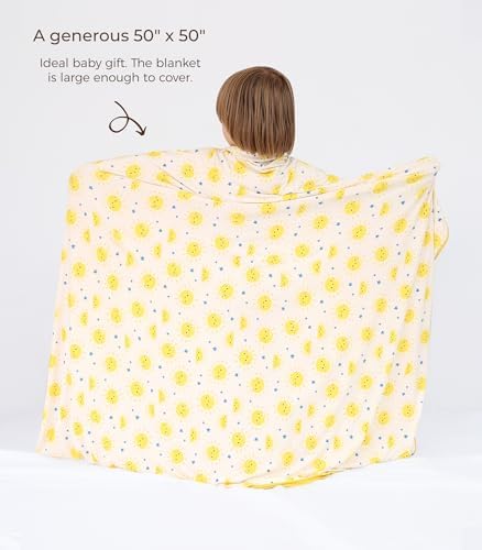 DREAMHALO Bamboo Stretchy Baby Blanket 50x50