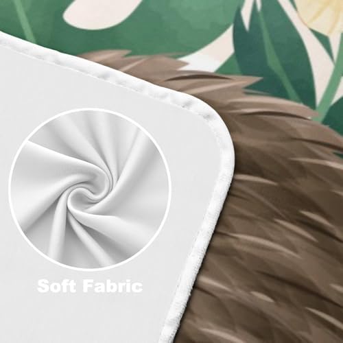 Deven Woodland Leaves Hedgehog Cooling Blanket for Toddler