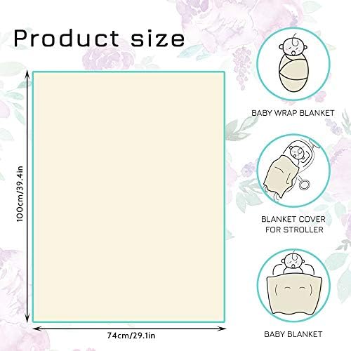 TANOFAR Soft Baby Blanket with Watercolor Flowers