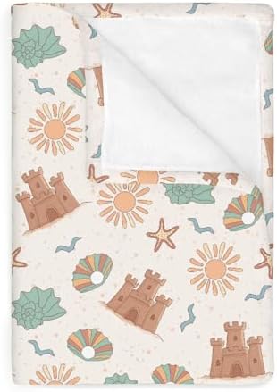 Boho Beach Baby Blankets for Boy Girl 40x50inch Flannel