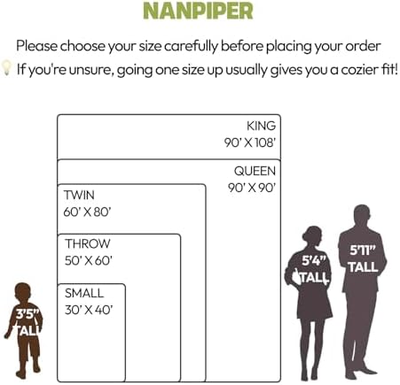 NANPIPER Coffee Brown Baby Blanket - 30x40 Inches
